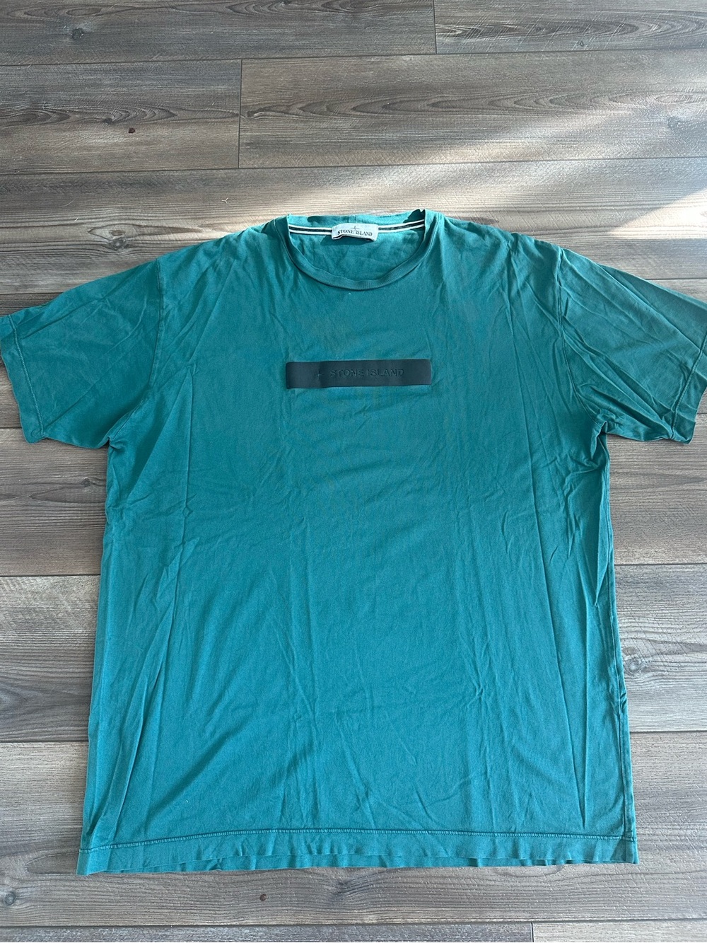 Stone Island Teal Logo T-Shirt Men’s Sz XL